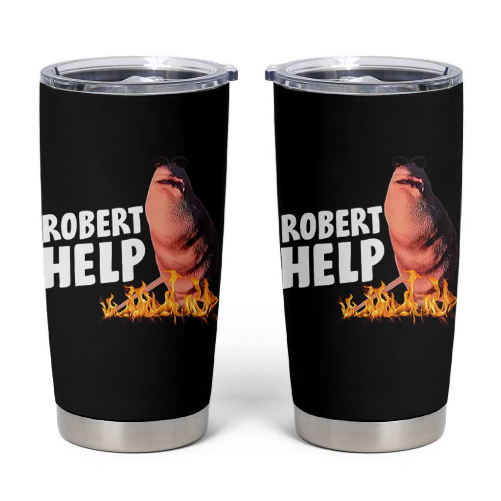 Marcus The Worm Tumbler Cup Funny Brainrot Meme Robert Help - Wonder Print Shop
