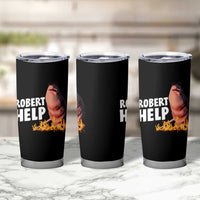 Marcus The Worm Tumbler Cup Funny Brainrot Meme Robert Help - Wonder Print Shop