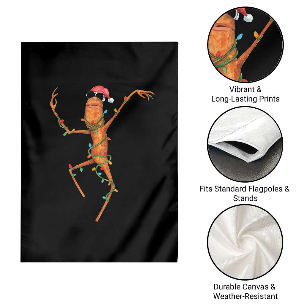 Marcus The Worm Christmas Garden Flag Internet Weirdcore Brainrot Humor - Wonder Print Shop