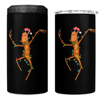 Marcus The Worm Christmas 4 in 1 Can Cooler Tumbler Internet Weirdcore Brainrot Humor - Wonder Print Shop
