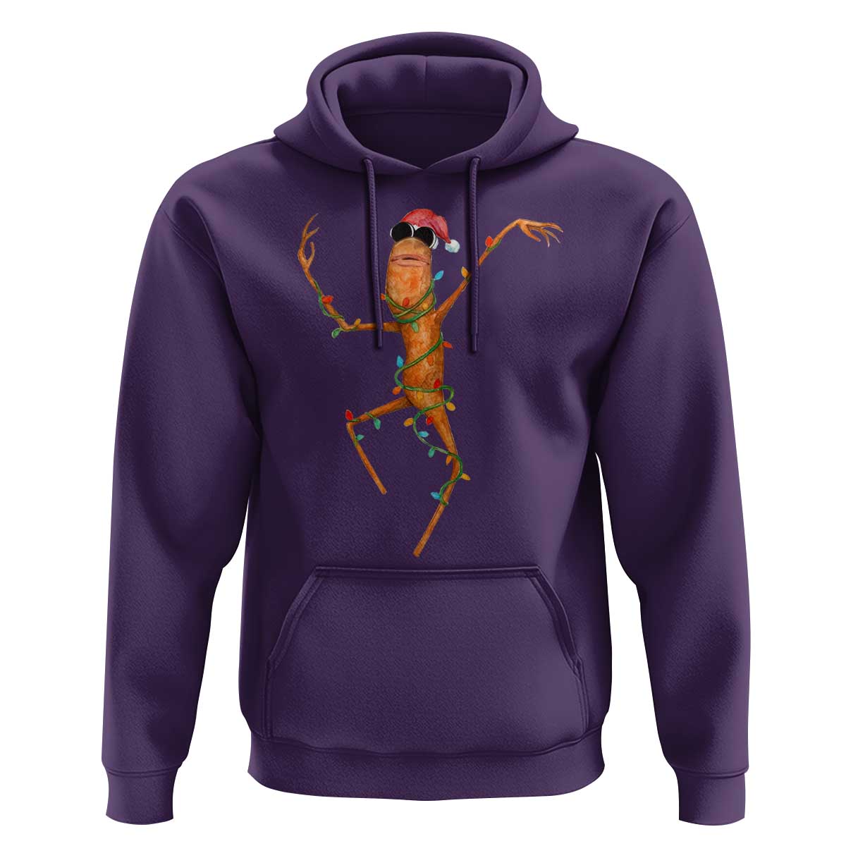 Marcus The Worm Christmas Hoodie Internet Weirdcore Brainrot Humor - Wonder Print Shop