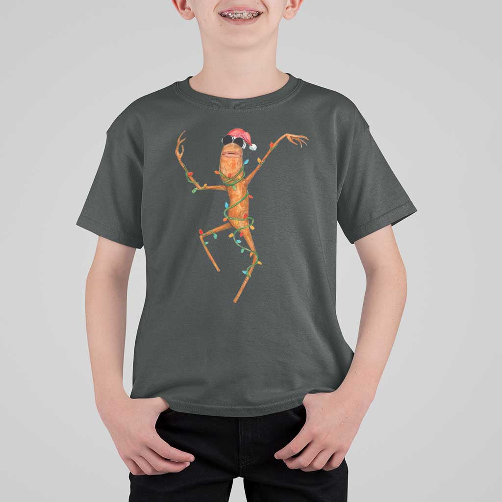Marcus The Worm Christmas T Shirt For Kid Internet Weirdcore Brainrot Humor - Wonder Print Shop