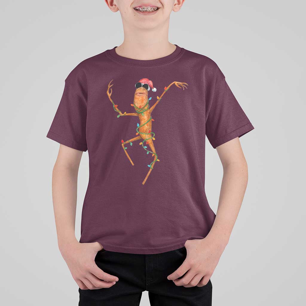 Marcus The Worm Christmas T Shirt For Kid Internet Weirdcore Brainrot Humor - Wonder Print Shop