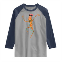 Marcus The Worm Christmas Raglan Shirt Internet Weirdcore Brainrot Humor - Wonder Print Shop