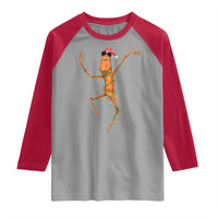 Marcus The Worm Christmas Raglan Shirt Internet Weirdcore Brainrot Humor - Wonder Print Shop