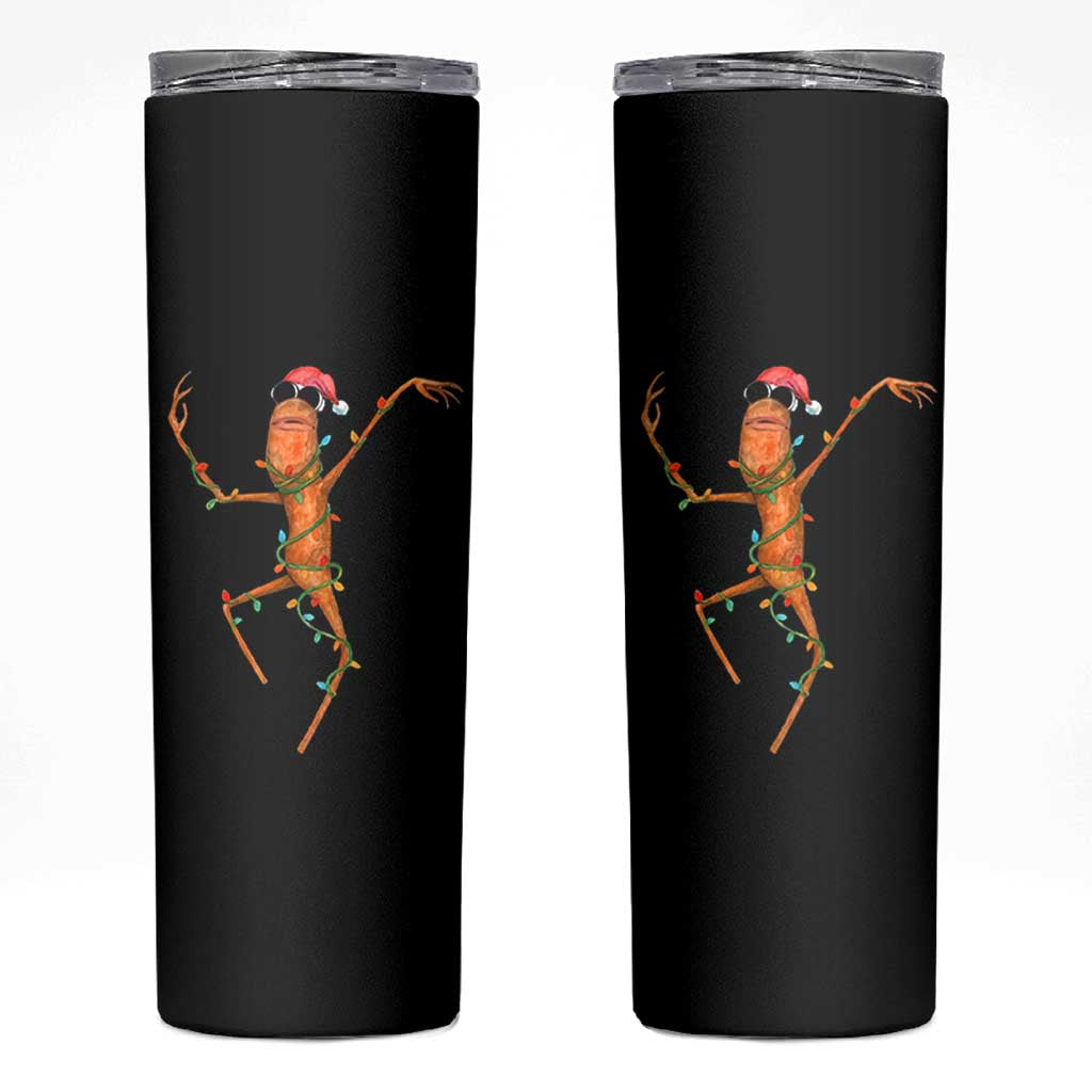 Marcus The Worm Christmas Skinny Tumbler Internet Weirdcore Brainrot Humor - Wonder Print Shop