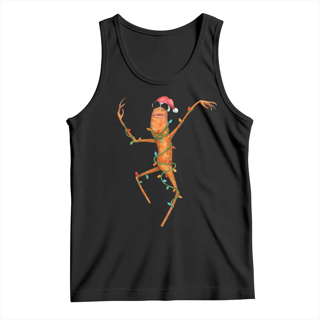 Marcus The Worm Christmas Tank Top Internet Weirdcore Brainrot Humor - Wonder Print Shop