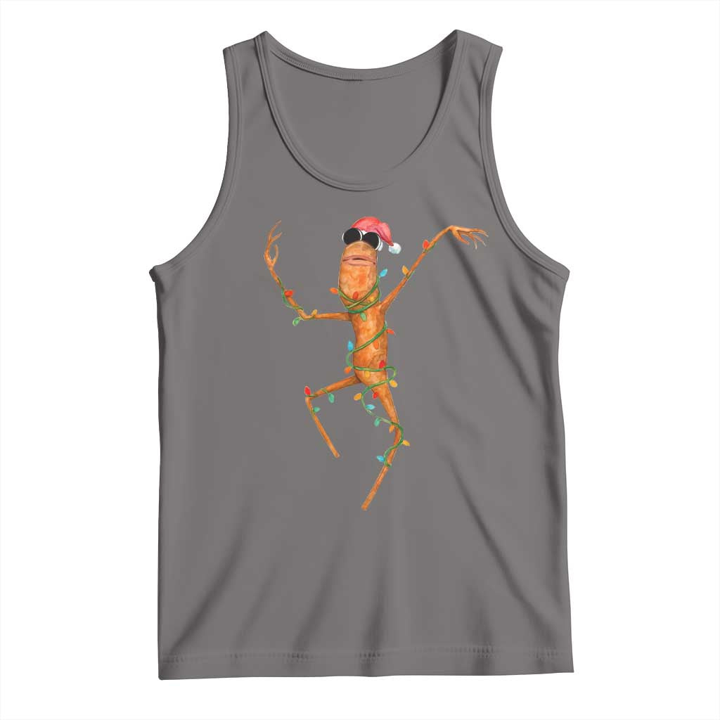 Marcus The Worm Christmas Tank Top Internet Weirdcore Brainrot Humor - Wonder Print Shop