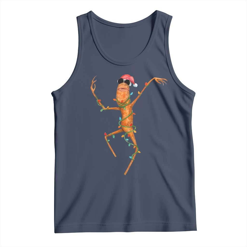 Marcus The Worm Christmas Tank Top Internet Weirdcore Brainrot Humor - Wonder Print Shop