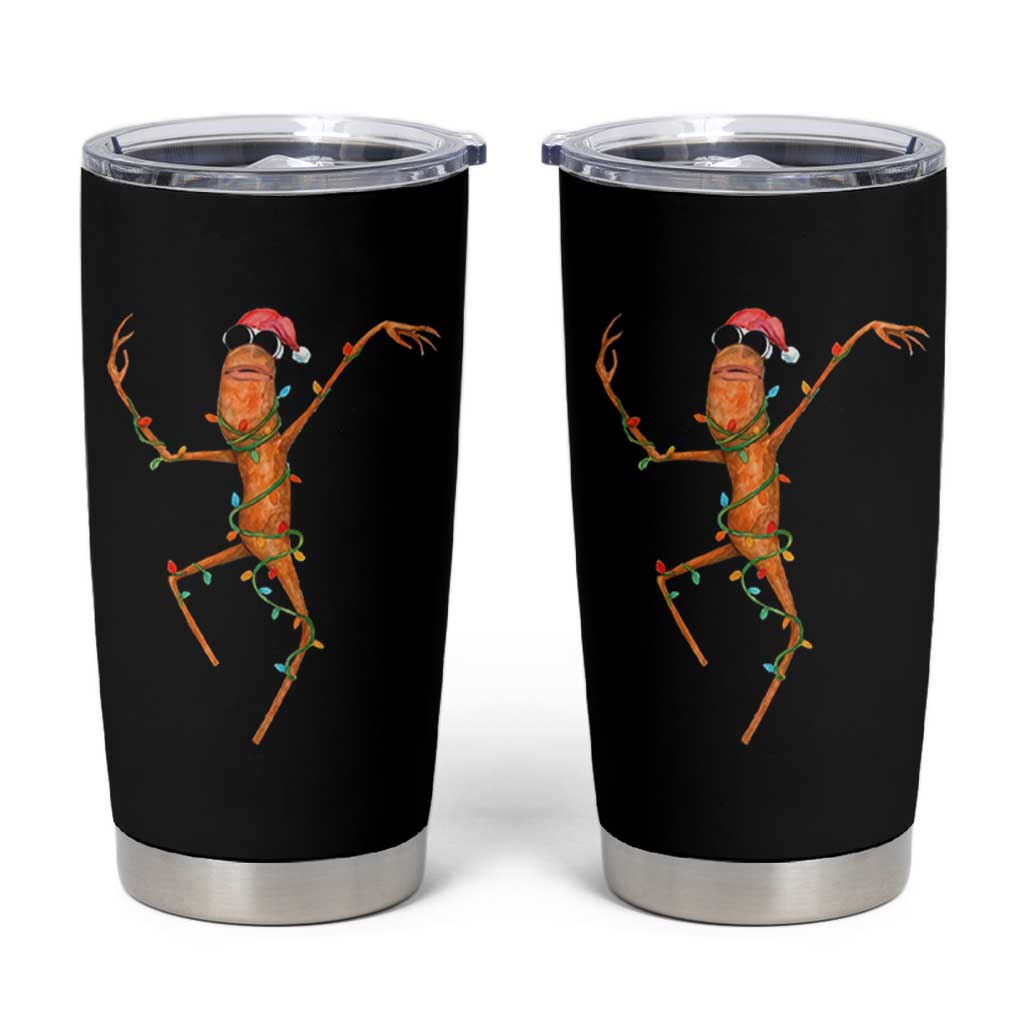 Marcus The Worm Christmas Tumbler Cup Internet Weirdcore Brainrot Humor - Wonder Print Shop