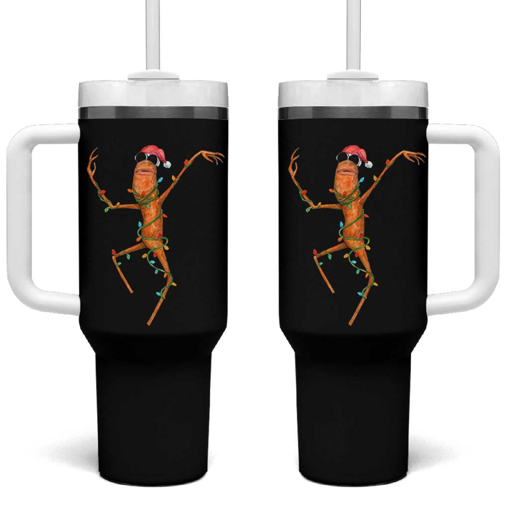 Marcus The Worm Christmas Tumbler With Handle Internet Weirdcore Brainrot Humor - Wonder Print Shop