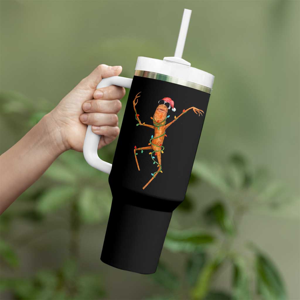 Marcus The Worm Christmas Tumbler With Handle Internet Weirdcore Brainrot Humor - Wonder Print Shop