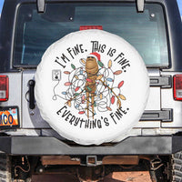 Marcus The Worm Christmas Meme Spare Tire Cover I'm Fine Everything is Fine - Wonder Print Shop