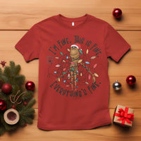 Marcus The Worm Christmas Meme T Shirt I'm Fine Everything is Fine - Wonder Print Shop