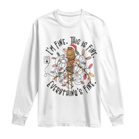 Marcus The Worm Christmas Meme Long Sleeve Shirt I'm Fine Everything is Fine - Wonder Print Shop
