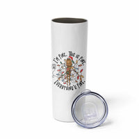 Marcus The Worm Christmas Meme Skinny Tumbler I'm Fine Everything is Fine - Wonder Print Shop