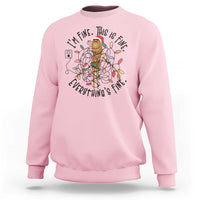 Marcus The Worm Christmas Meme Sweatshirt I'm Fine Everything is Fine - Wonder Print Shop
