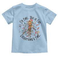 Marcus The Worm Christmas Meme Toddler T Shirt I'm Fine Everything is Fine - Wonder Print Shop