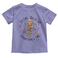 Marcus The Worm Christmas Meme Toddler T Shirt I'm Fine Everything is Fine - Wonder Print Shop