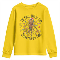 Marcus The Worm Christmas Meme Youth Sweatshirt I'm Fine Everything is Fine - Wonder Print Shop