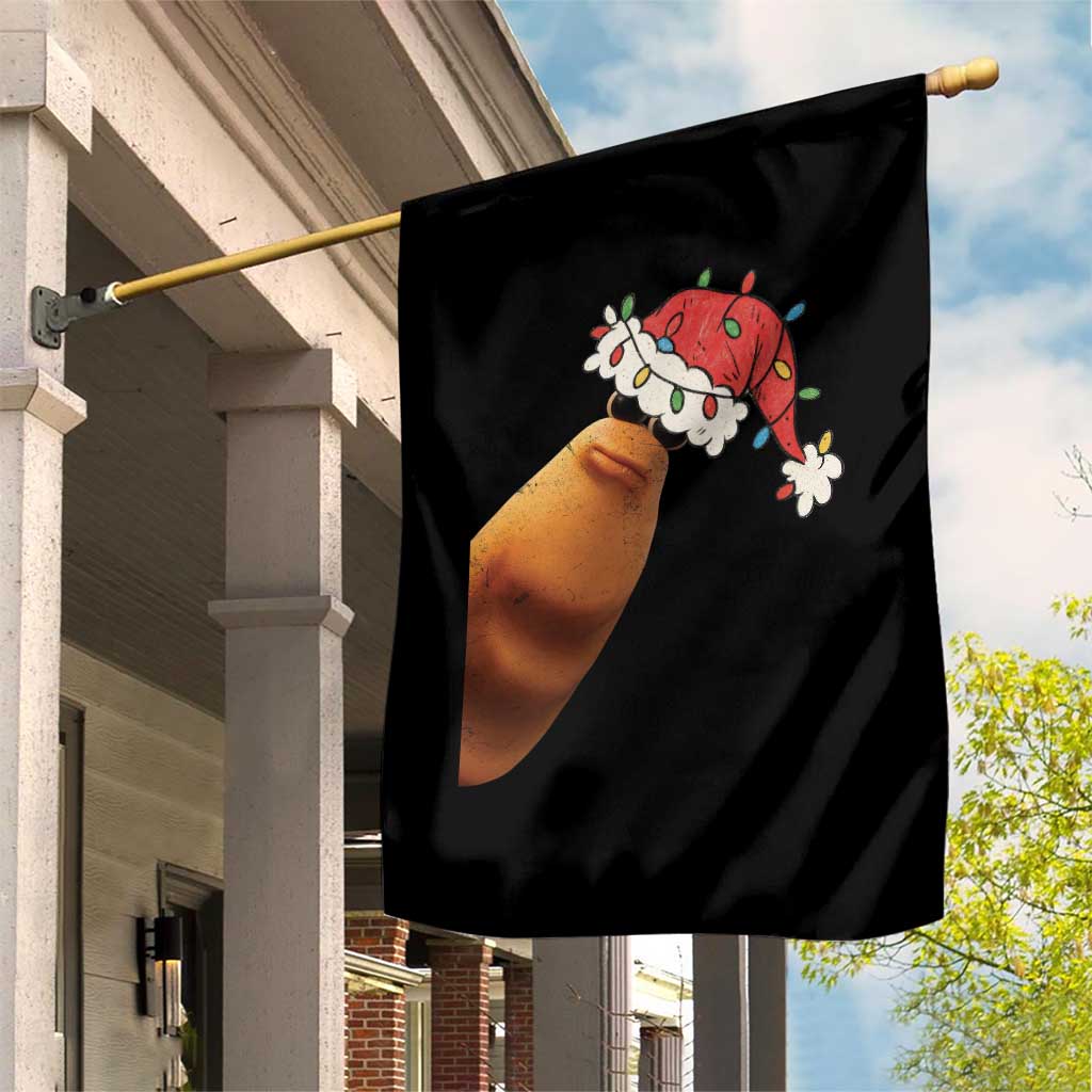 Marcus The Worm Christmas Garden Flag Funny Internet Brainrot Meme - Wonder Print Shop