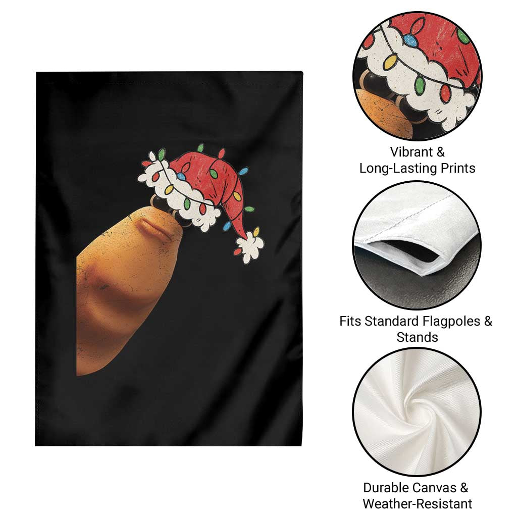 Marcus The Worm Christmas Garden Flag Funny Internet Brainrot Meme - Wonder Print Shop