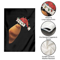 Marcus The Worm Christmas Garden Flag Funny Internet Brainrot Meme - Wonder Print Shop
