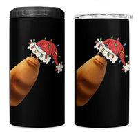 Marcus The Worm Christmas 4 in 1 Can Cooler Tumbler Funny Internet Brainrot Meme - Wonder Print Shop