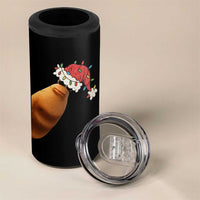Marcus The Worm Christmas 4 in 1 Can Cooler Tumbler Funny Internet Brainrot Meme - Wonder Print Shop