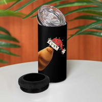 Marcus The Worm Christmas 4 in 1 Can Cooler Tumbler Funny Internet Brainrot Meme - Wonder Print Shop