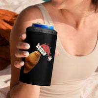 Marcus The Worm Christmas 4 in 1 Can Cooler Tumbler Funny Internet Brainrot Meme - Wonder Print Shop