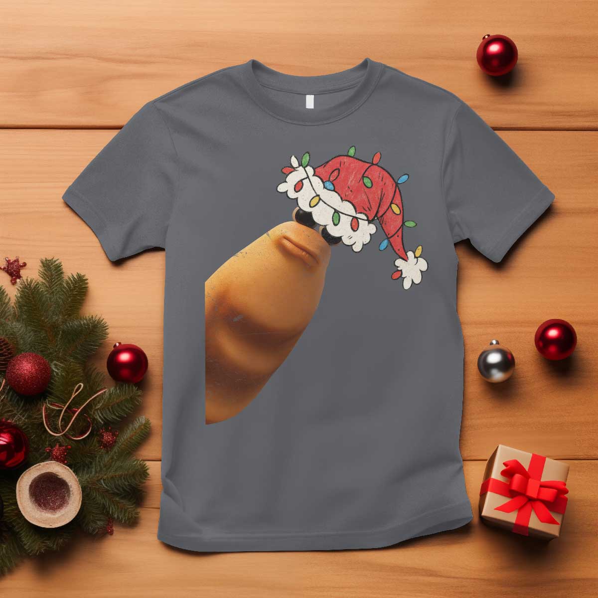 Marcus The Worm Christmas T Shirt Funny Internet Brainrot Meme - Wonder Print Shop