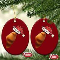 Marcus The Worm Christmas Ceramic Ornament Funny Internet Brainrot Meme - Wonder Print Shop