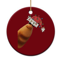 Marcus The Worm Christmas Ceramic Ornament Funny Internet Brainrot Meme - Wonder Print Shop