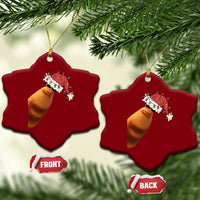 Marcus The Worm Christmas Ceramic Ornament Funny Internet Brainrot Meme - Wonder Print Shop
