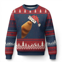 Marcus The Worm Xmas Ugly Christmas Sweater Funny Internet Brainrot Meme - Wonder Print Shop