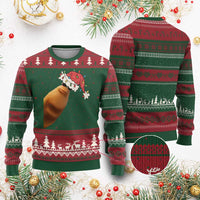 Marcus The Worm Xmas Ugly Christmas Sweater Funny Internet Brainrot Meme - Wonder Print Shop