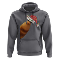 Marcus The Worm Christmas Hoodie Funny Internet Brainrot Meme - Wonder Print Shop