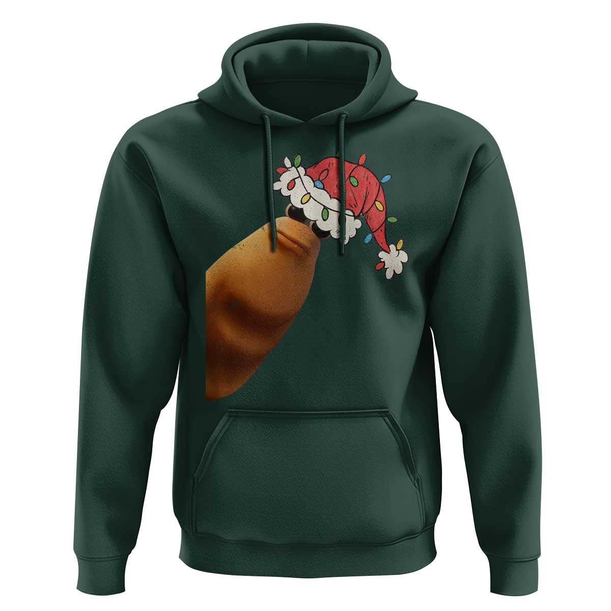 Marcus The Worm Christmas Hoodie Funny Internet Brainrot Meme - Wonder Print Shop