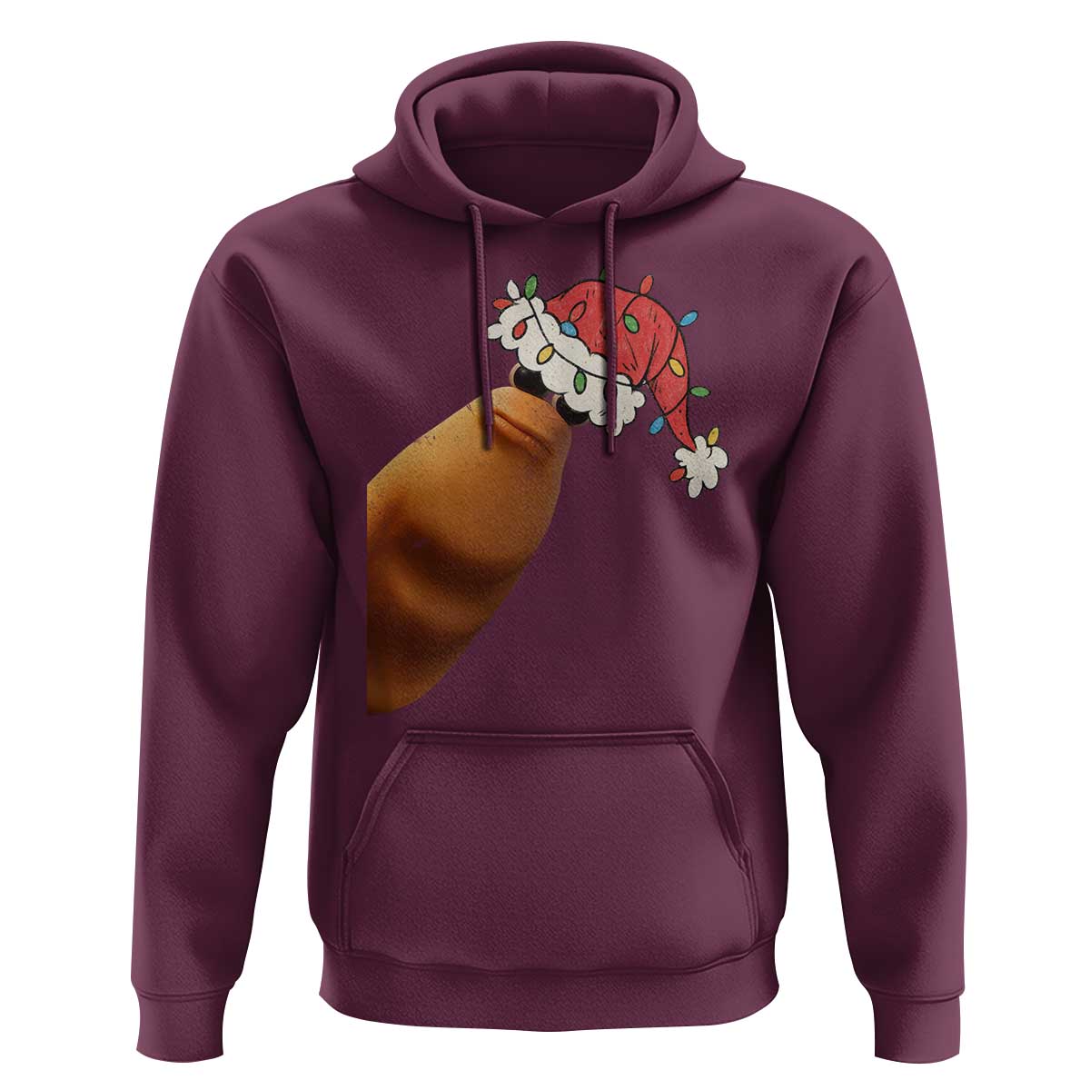 Marcus The Worm Christmas Hoodie Funny Internet Brainrot Meme - Wonder Print Shop