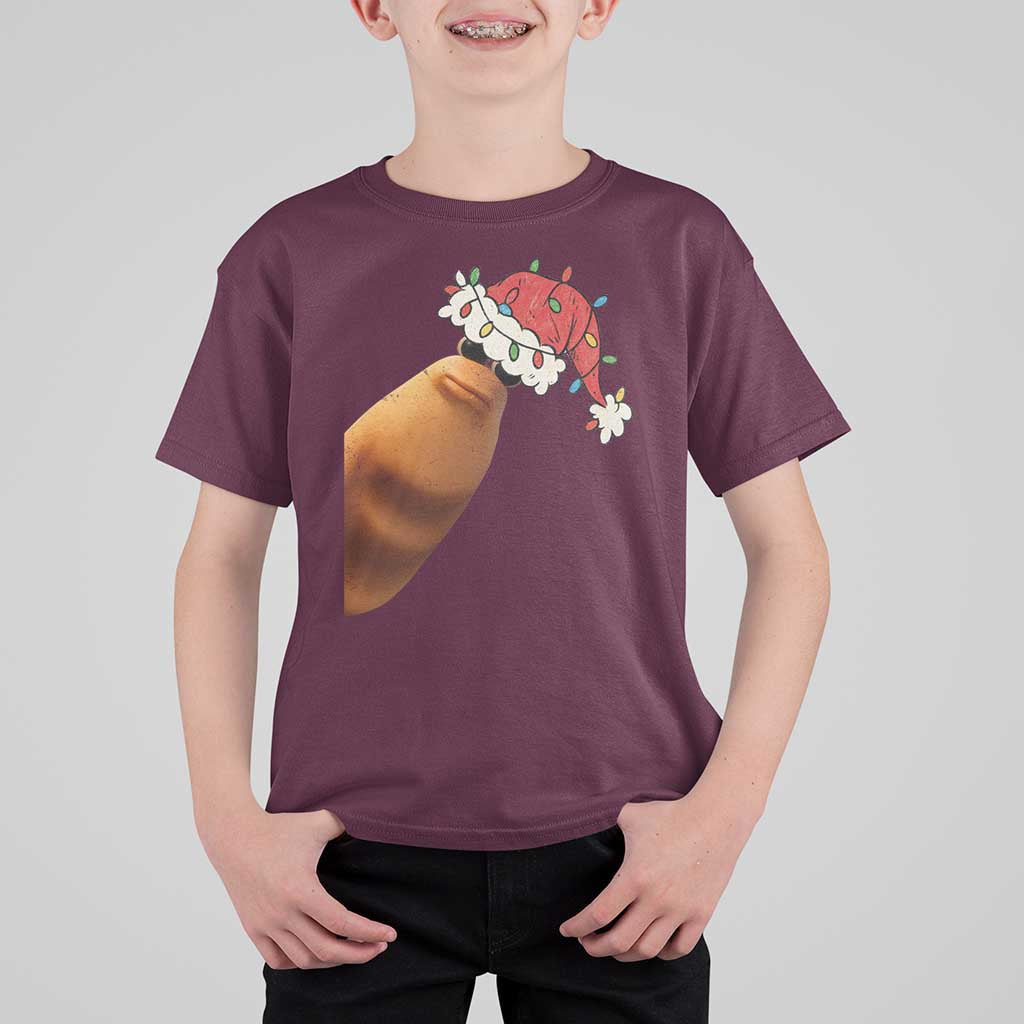 Marcus The Worm Christmas T Shirt For Kid Funny Internet Brainrot Meme - Wonder Print Shop