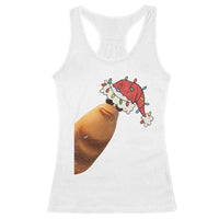 Marcus The Worm Christmas Racerback Tank Top Funny Internet Brainrot Meme - Wonder Print Shop