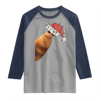 Marcus The Worm Christmas Raglan Shirt Funny Internet Brainrot Meme - Wonder Print Shop