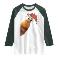 Marcus The Worm Christmas Raglan Shirt Funny Internet Brainrot Meme - Wonder Print Shop