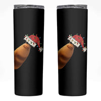 Marcus The Worm Christmas Skinny Tumbler Funny Internet Brainrot Meme - Wonder Print Shop