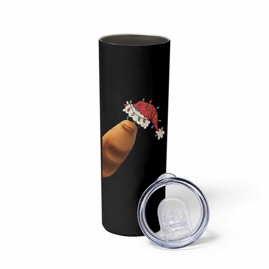 Marcus The Worm Christmas Skinny Tumbler Funny Internet Brainrot Meme - Wonder Print Shop