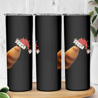 Marcus The Worm Christmas Skinny Tumbler Funny Internet Brainrot Meme - Wonder Print Shop