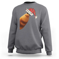Marcus The Worm Christmas Sweatshirt Funny Internet Brainrot Meme - Wonder Print Shop