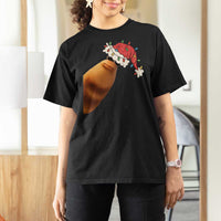 Marcus The Worm Christmas T Shirt For Women Funny Internet Brainrot Meme - Wonder Print Shop