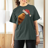 Marcus The Worm Christmas T Shirt For Women Funny Internet Brainrot Meme - Wonder Print Shop